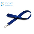High quality bulk cheap custom polyester blank logo personalized lanyard with metal clip